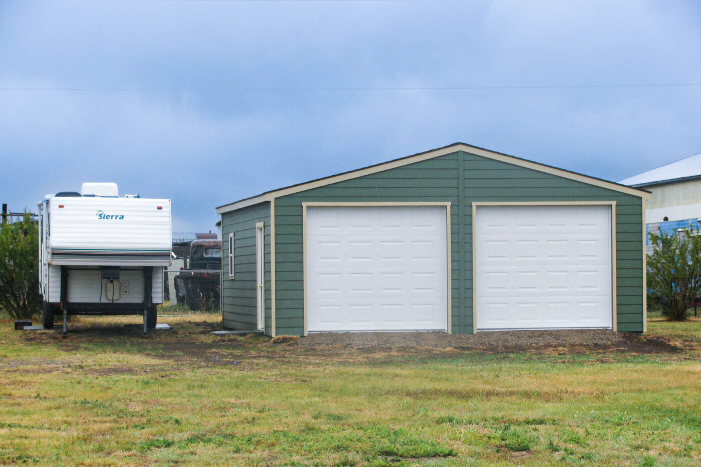 double wide garage storage shed 4