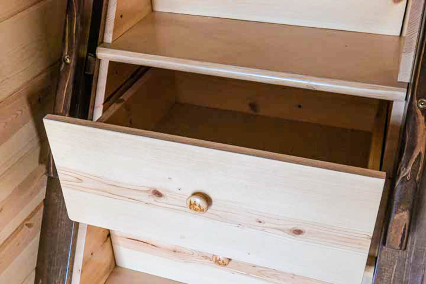 drawers in stair